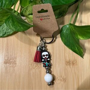 🎃 Spooky Halloween Keychain | Handmade Silicone‎ Beads | Fall Accessory 👻